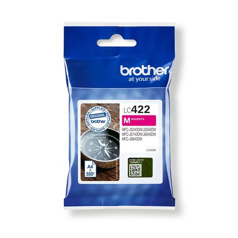 Brother LC | 422M | Magenta | Ink cartridge | 550 pages